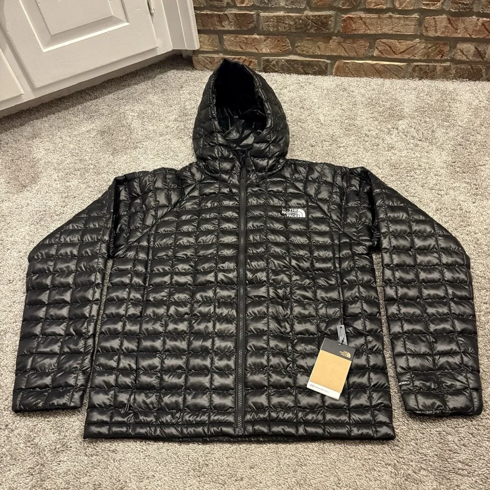 NEW The North Face Thermoball Hooded Jacket Black Men's Large L NFOA8D1N $250